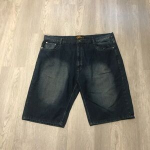 Gut Fueling Distressed Jean Shorts‎ Blue 46